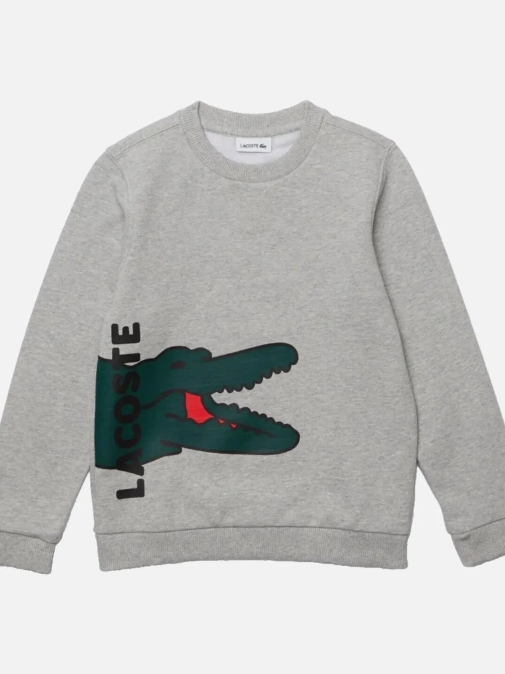 LACOSTE KIDS KIDS’ CROCODILE PRINT FLEECE SWEATSHIRT